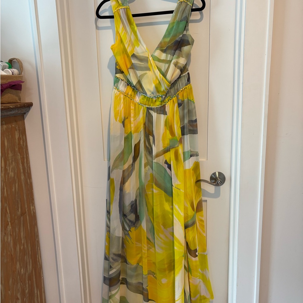 White House Black Market Multicolor Maxi Dress